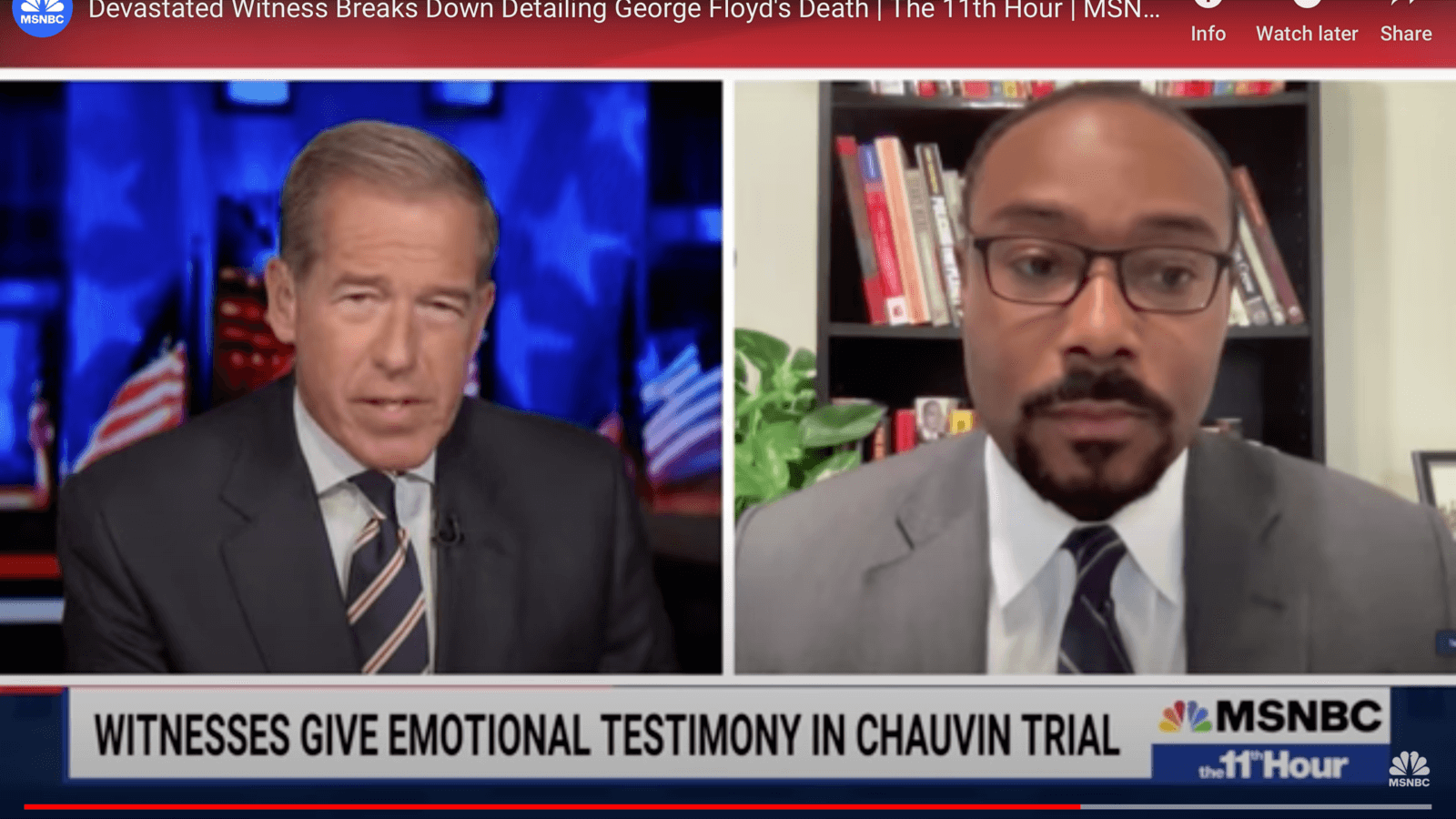 Justin Hansford speaks on MSNBC
