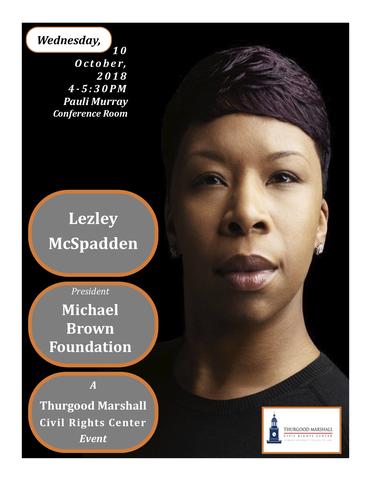 Flyer for Event w Lezley McSpadden