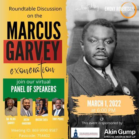 Roundtable Discussion on the Exoneration of Marcus Garvey